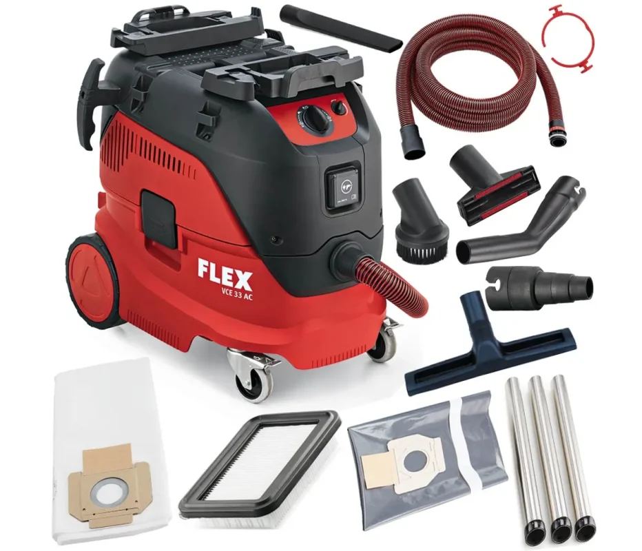 Прахосмукачка FLEX VCE 33 L AC KIT (1400W / 30L) – автоматична филтрация