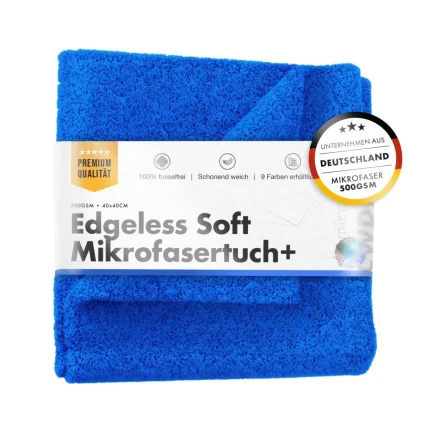 Синя супермека микрофибърна кърпа без ръбове chemicalworkz Edgeless Soft Touch Towel 500GSM (40x40cm)