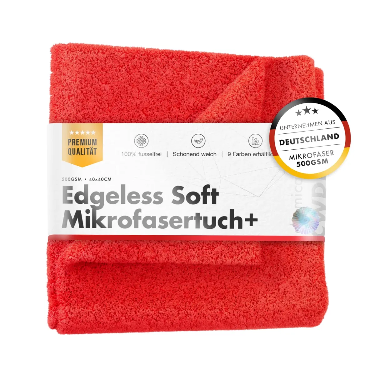 chemicalworkz-edgeless-soft-touch-towel-500gsm-rot-poliertuch-4040cm Червена супермека микрофибърна кърпа без ръбове chemicalworkz Edgeless Soft Touch Towel 500GSM (40x40cm)
