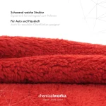 Червена супермека микрофибърна кърпа без ръбове chemicalworkz Edgeless Soft Touch Towel 500GSM (40x40cm) - Image 3